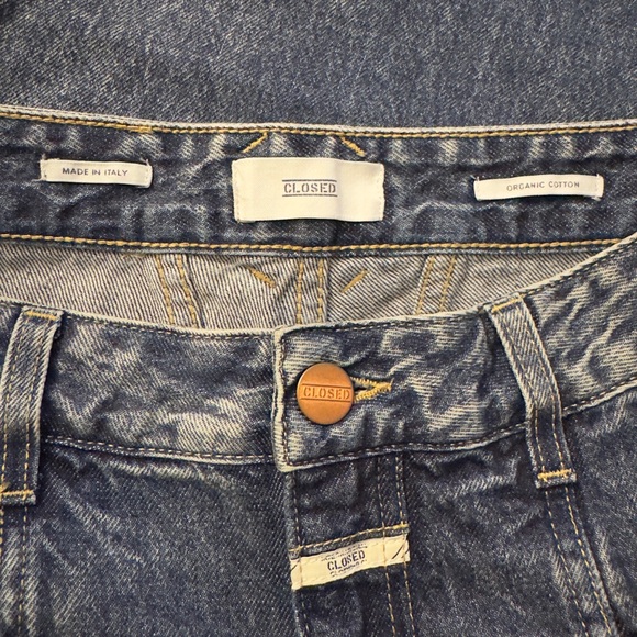 Closed "Pearl" High Waisted Jeans in Dark Blue 26 - Picture 8 of 12